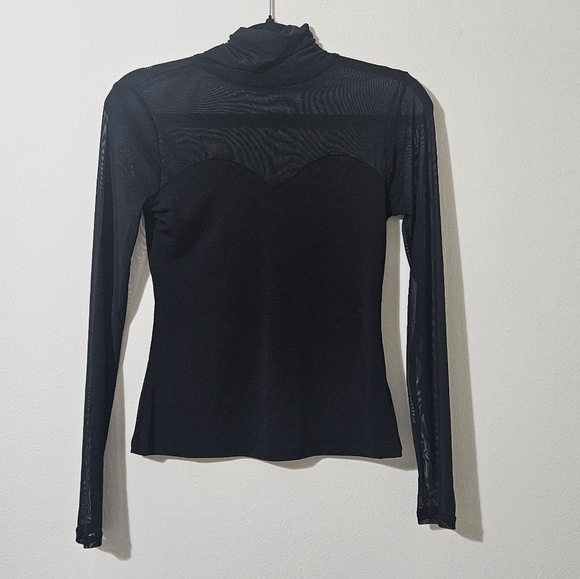 Intempo Mesh Turtleneck Top - Picture 1 of 5